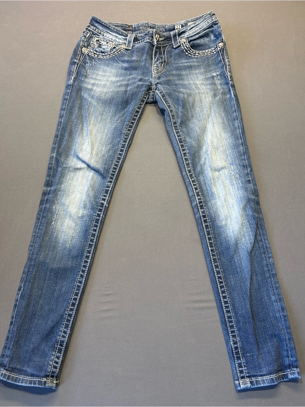 Classic Men's Blue Slim Straight Jeans